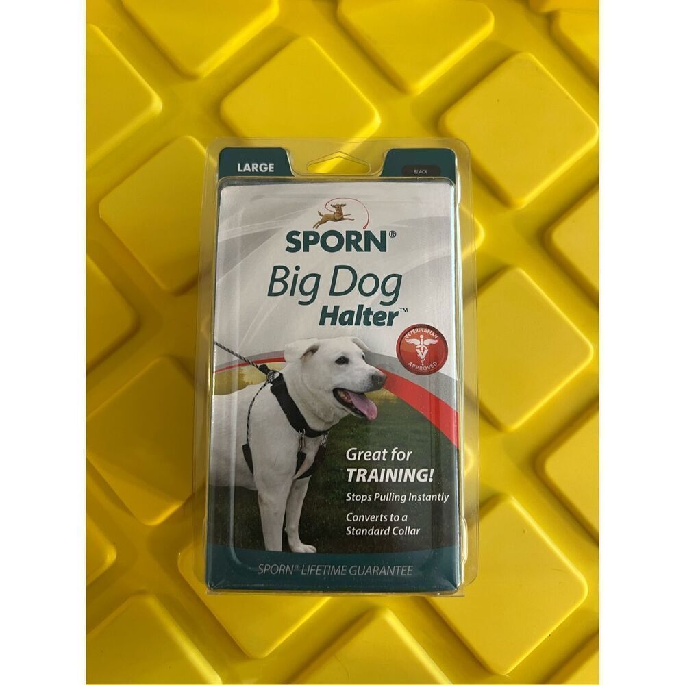 Sporn Big Dog Halter Black Size Large Neck 19-24in. NEW Opened Package